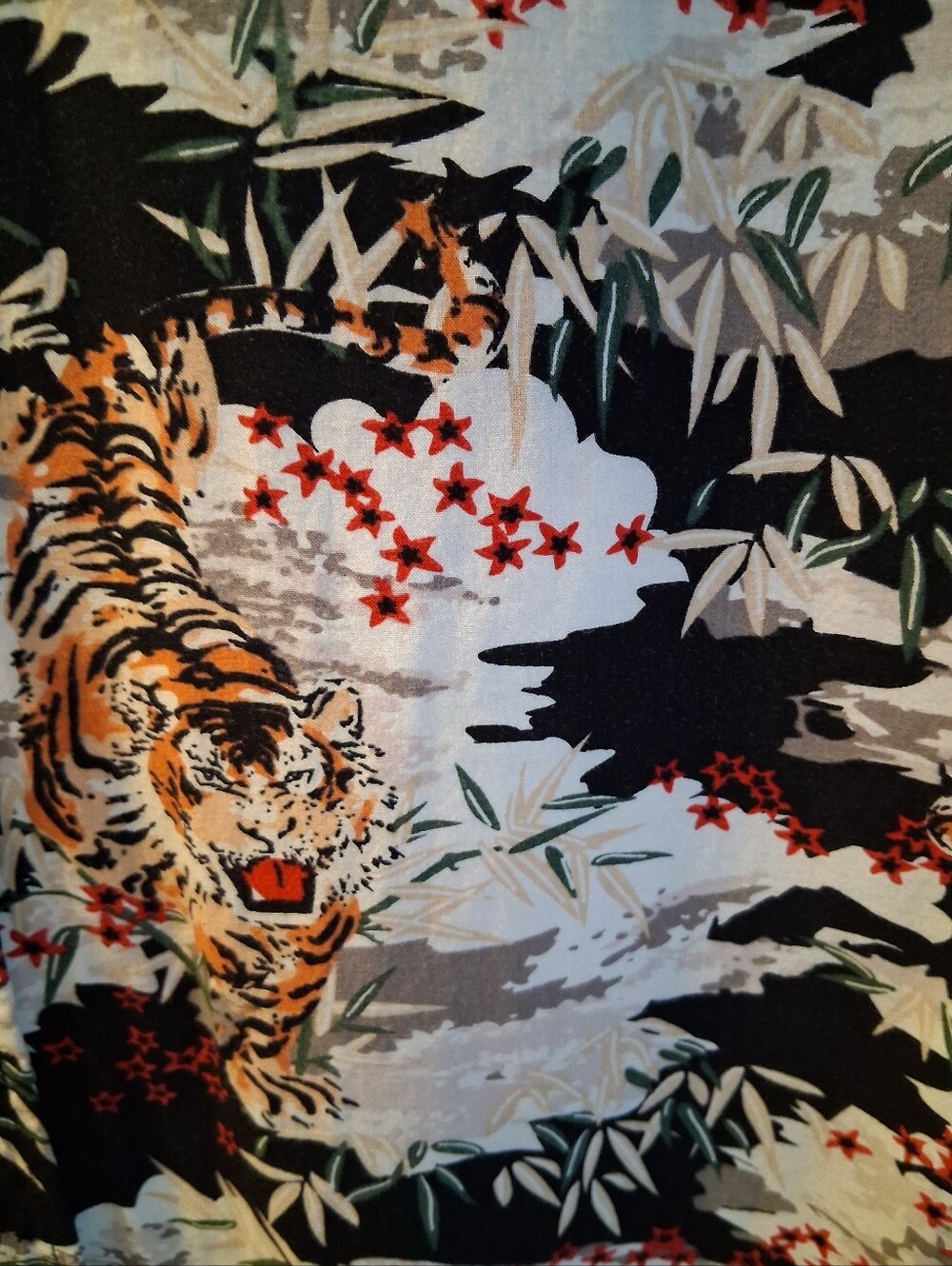 Slate & Stone Mens Short Sleve TIGER Print Shirt L - Picture 3 of 4